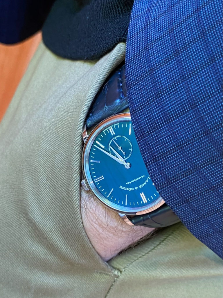 A. Lange & Sohne Saxonia pocket shot