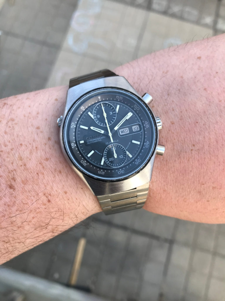 Citizen 67-9119 on the wrist