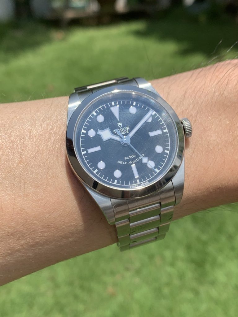 Tudor Black Bay 36 wrist shot