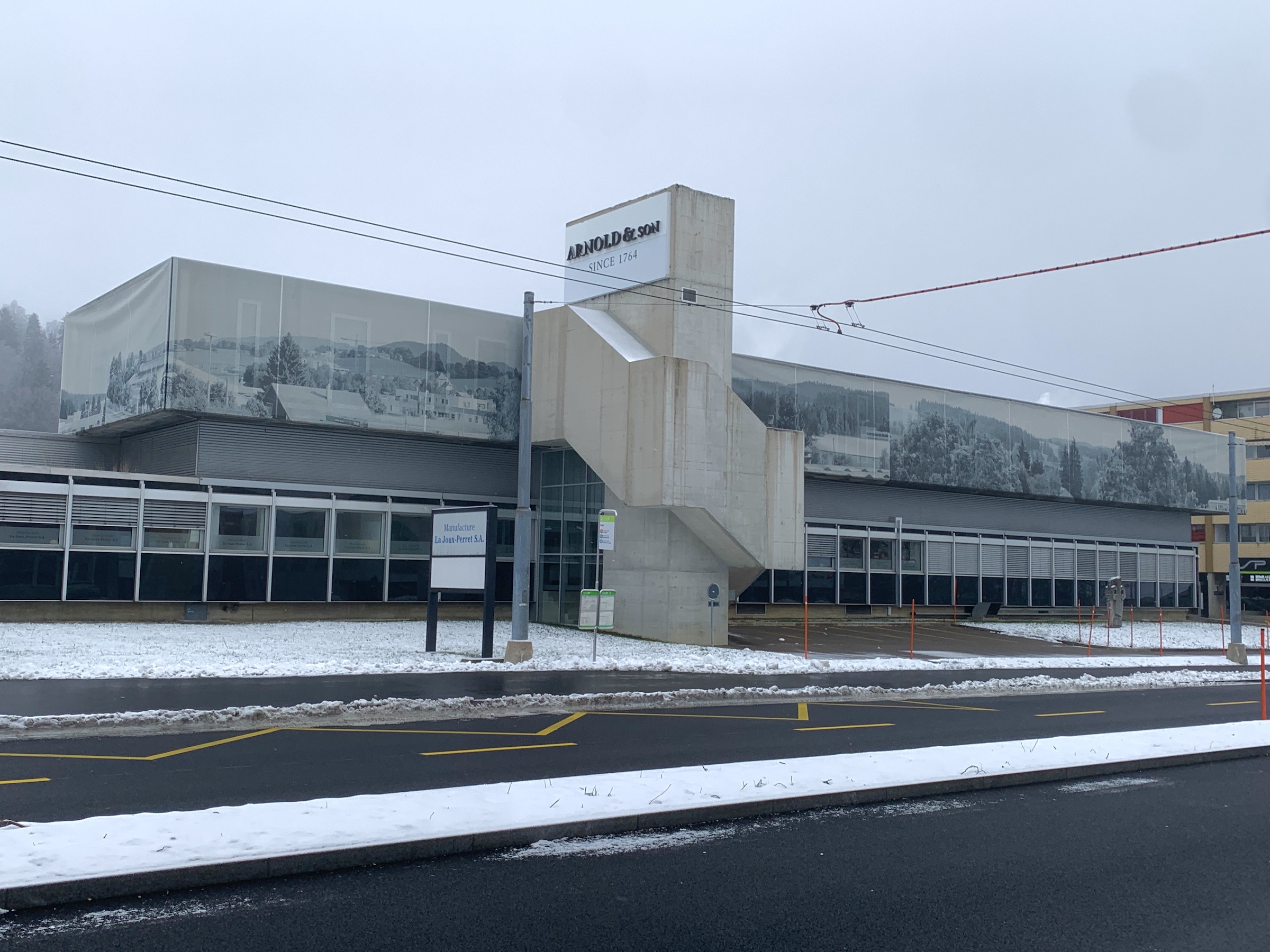 Building of the watch brand Arnold & Son / La Joux-Perret in La Chaux-de-Fonds