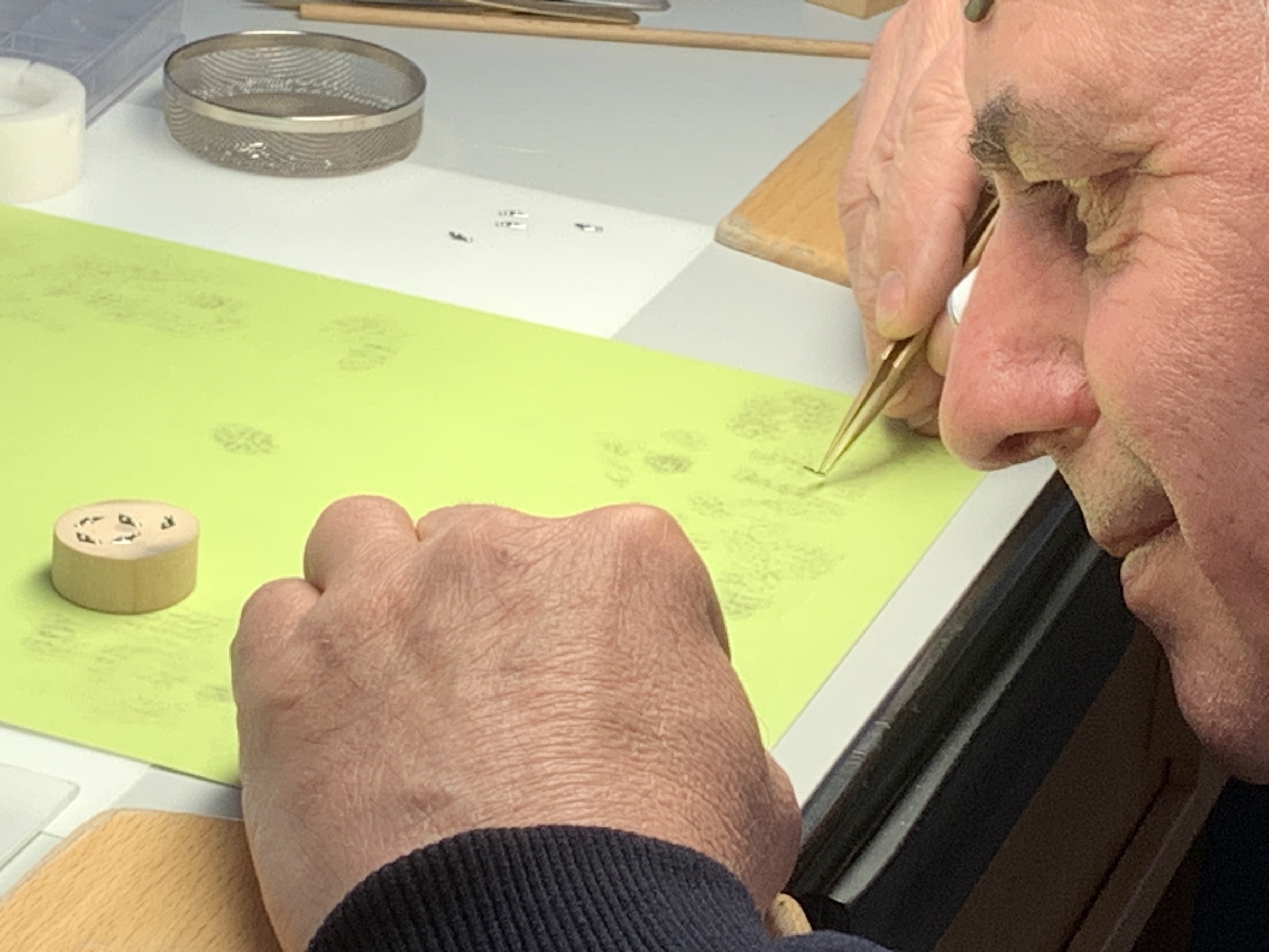 watchmaker at his bench